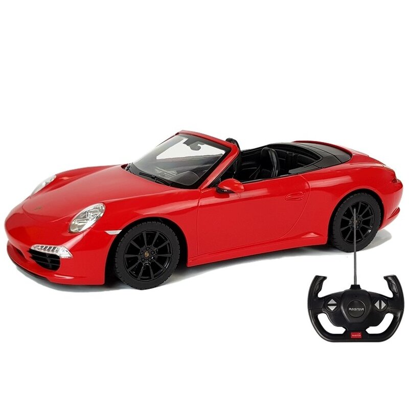 Porsche 911 puldiga auto, 1:14, punane