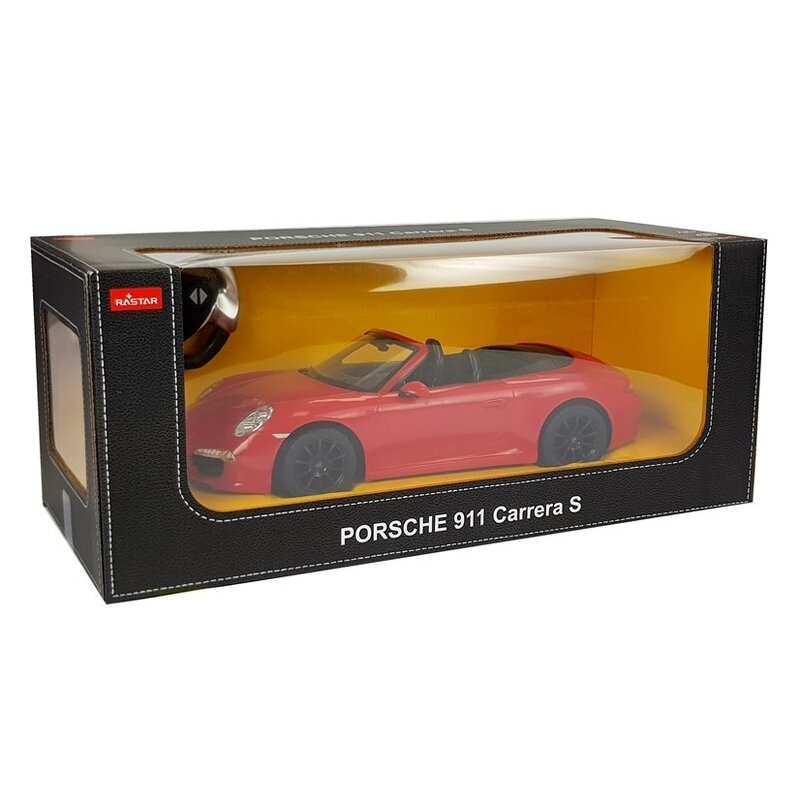 Porsche 911 puldiga auto, 1:14, punane