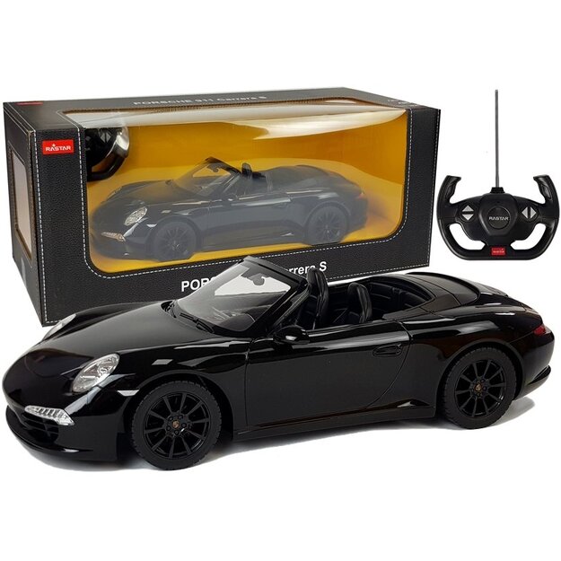 Porsche 911 Carrera kaugjuhtimismasin, 1:12, must