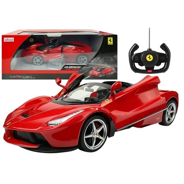 R/C Ferrari Aperta Rastar 1:14 kaugjuhtimispuldiga auto, punane.