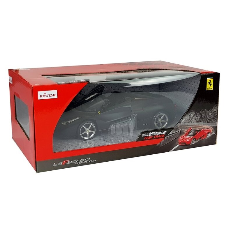 R/C Ferrari Aperta Rastar 1:14 kaugjuhtimispuldiga auto, must.