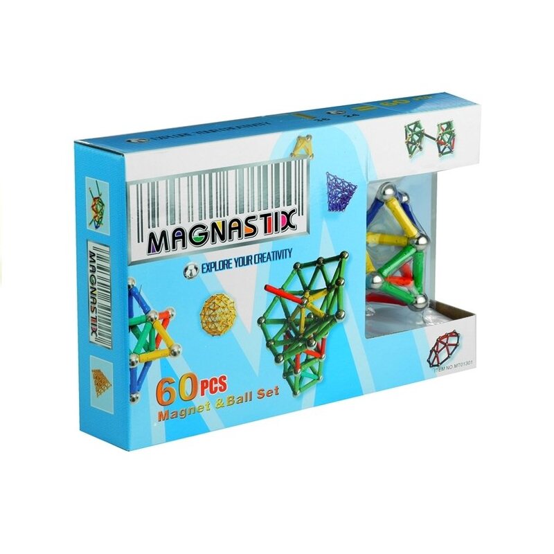 Magnastix Magnetic Builder, 60 tk