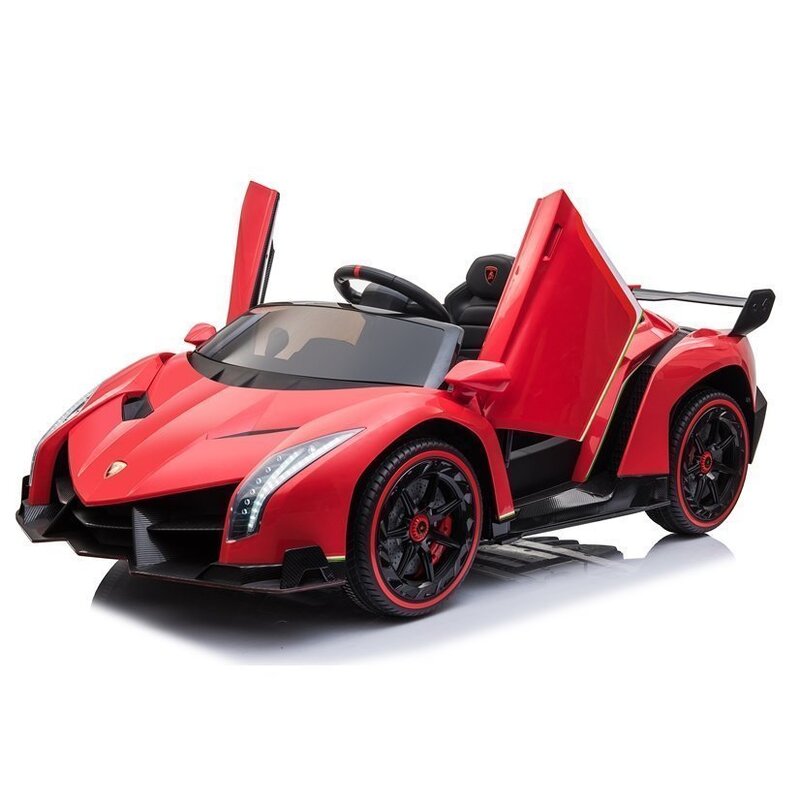 Lamborghini Veneno MP4 elektriauto lastele, punane