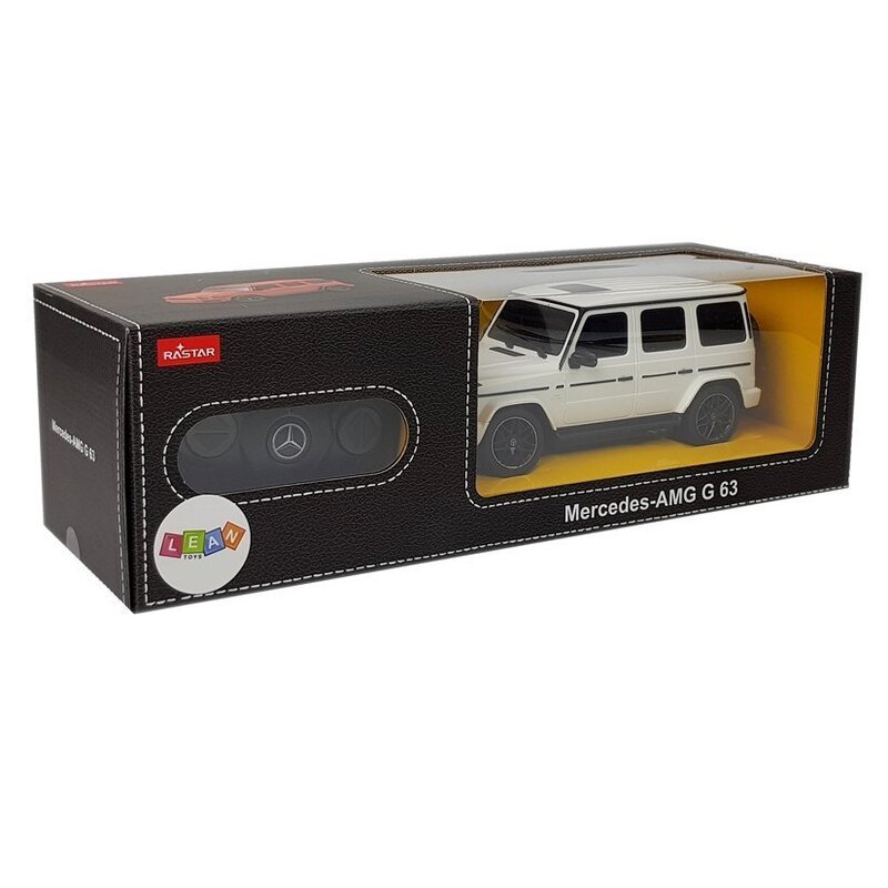 Kaugjuhitav Mercedes AMG G63, 1:24, valge