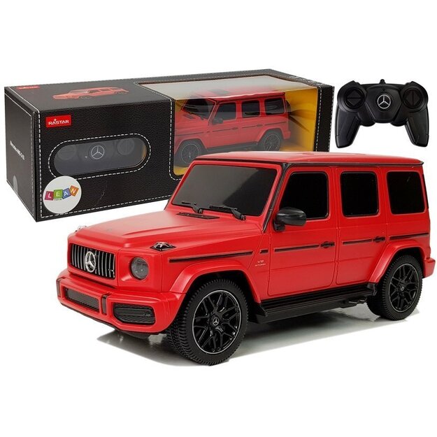 Mercedes AMG G63 kaugjuhtimispuldiga auto, 1:24, punane