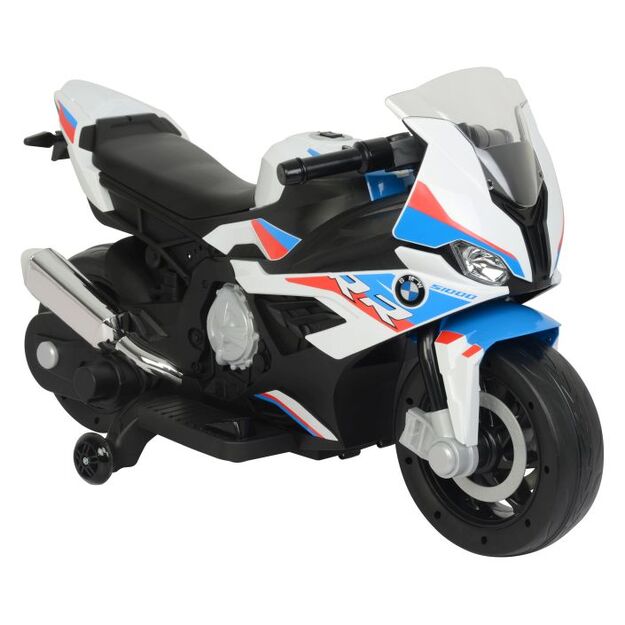 Laste elektriline mootorratas - BMW S1000RR, valge