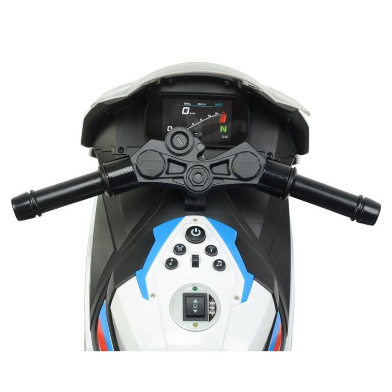 Laste elektriline mootorratas - BMW S1000RR, valge