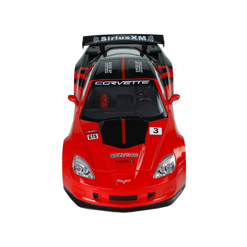 Raadioteel juhitav sportauto Corvette C6. R, punane