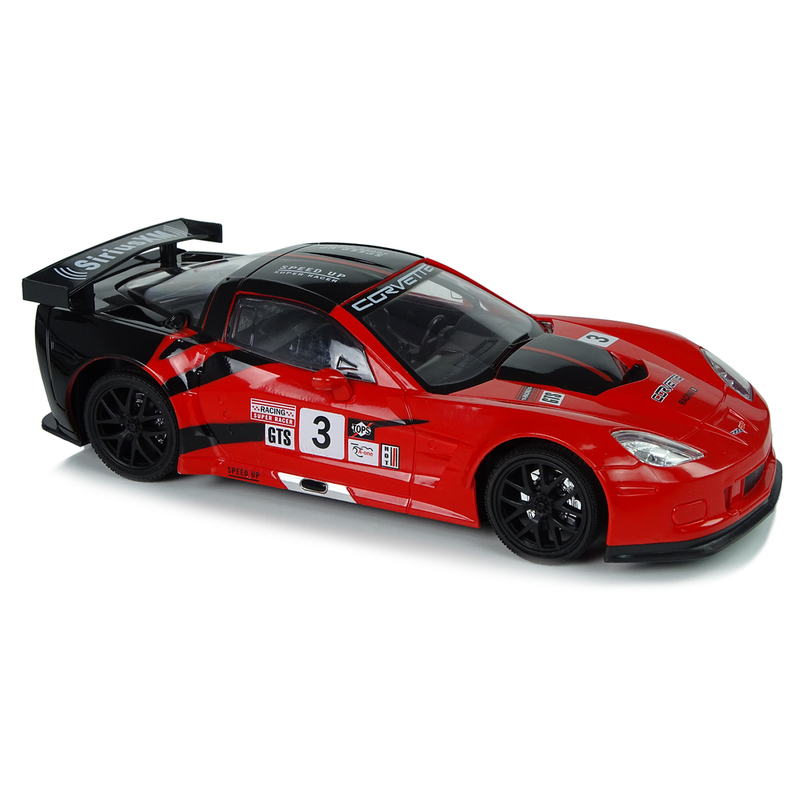 Raadioteel juhitav sportauto Corvette C6. R, punane