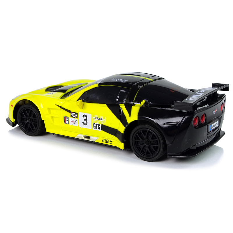 Raadioteel juhitav sportauto Corvette C6. R, kollane