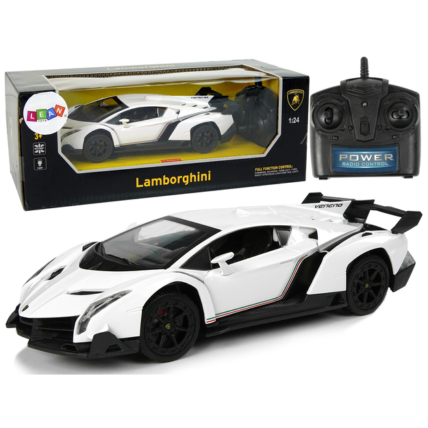 Kaugjuhitav sportauto Lamborghini Veneno, valge