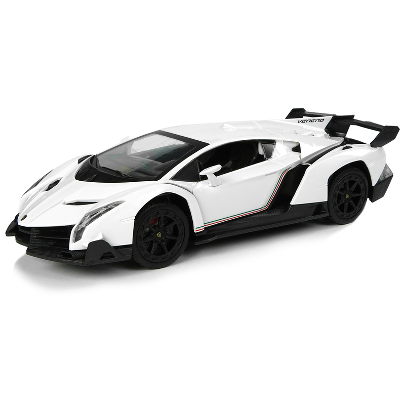 Kaugjuhitav sportauto Lamborghini Veneno, valge