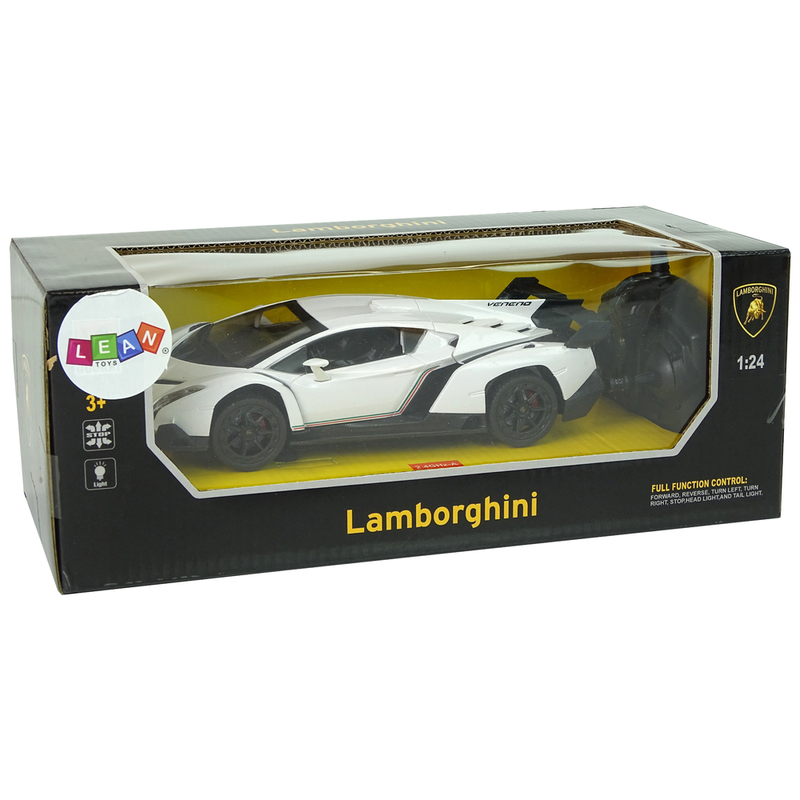 Kaugjuhitav sportauto Lamborghini Veneno, valge