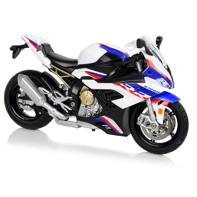 BMW S1000RR mängumootorratta mudel, valge