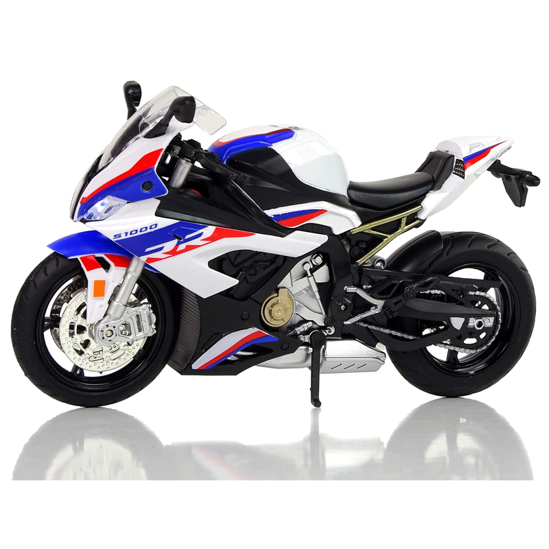 BMW S1000RR mängumootorratta mudel, valge