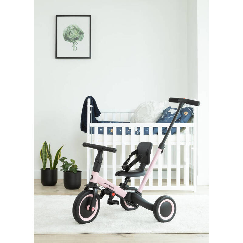 Transformable Tricycle - Moovkee, 6in1, hele roosa