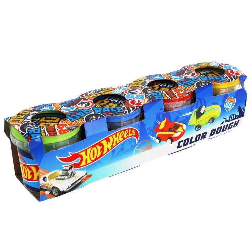 Plastiliinikomplekt - Hot Wheels, 4 tükki